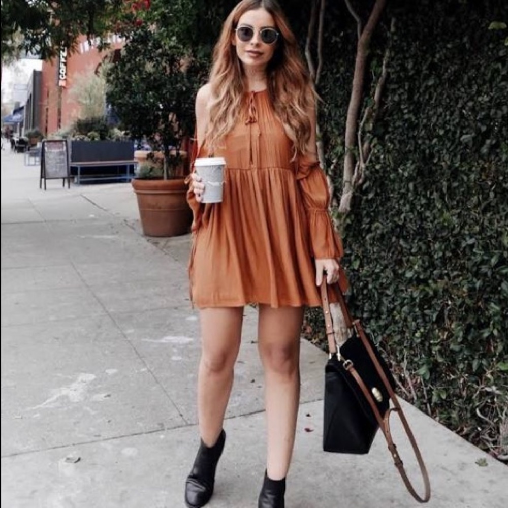 Burnt Orange Dress 🧡🍂